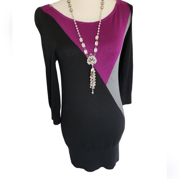 White House Black Market Sweater Dress Size Small - Picture 3 of 6